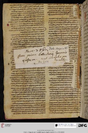 aus einer Hs. des 12./13. Jhs.: Expositio psalmorum