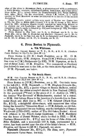 From Boston to Plymouth