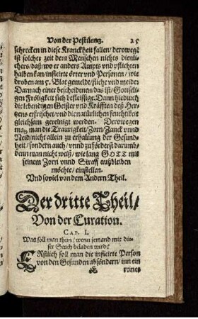 Der dritte Theil/ Von der Curation