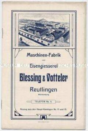 Katalog über landwirtschaftliche Maschinen und Geräte