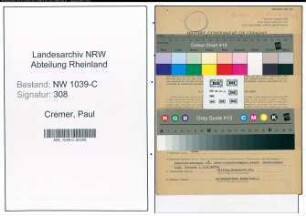 Entnazifizierung Paul Cremer , geb. 27.11.1896 (Kaufmann)