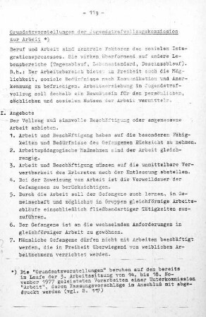 113-148, Grundsatzvorstellungen der Jugenstrafvollzugskommission