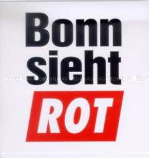 Aufkleber der PDS zur Bundestagswahl 1998