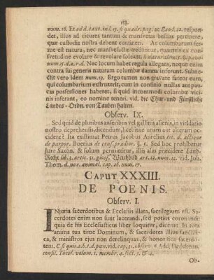 Caput XXXIII. De Poenis.