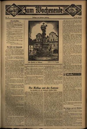 Dritte Ausgabe vom Samstag, den 25. Januar 1936.