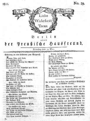 Nr. 39., 15. Mai 1810