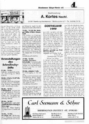 Goethejahr 1999