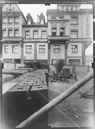 Plauen, Rädelstraße. Wohnhaus. Straßenfront (Teilansicht)