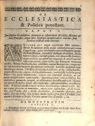 Collectio Variorum Tractatuum, In quibus Praecipuae Controversiae Inter Romanum Pontificem Et Ecclesiam Gallicanam De Auctoritate Pape, Et Politica Potestate Agitantur