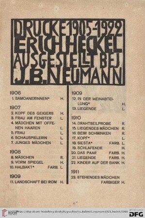 Drucke (Nr. 1-94)