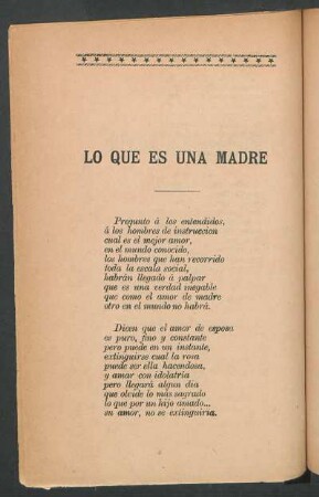 Lo que es una madre
