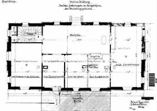 Wildberg (Württ): Empfangsgebäude Verwaltungsgebäude Grundriß Erdgeschoß