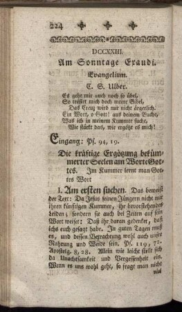 DCCXXIII. Am Sonntage Exaudi. Evangelium.
