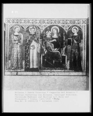 Thronende Madonna umgeben von Heiligen