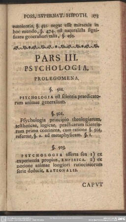 Pars III. Psychologia