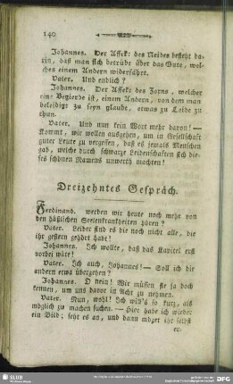 Dreizehntes Gespräch