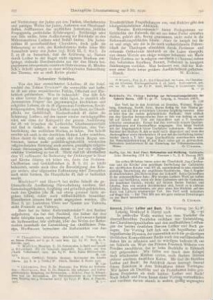 256 [Rezension] Wernle, Paul, Die Führerschaft der Laien, ein Charakterzug der schweizer. Kirchengeschichte d. 18. Jahrh