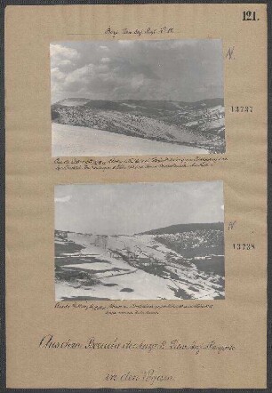 Aus der Stellung 12./LIR 11. Blick v.d. Walddecke sö. Cote de St. Marie gegen Buchenkopf und Luschbachtal. Im Vordergrund d. Höhe 950 und Straße Diedolshausen - Markirch
