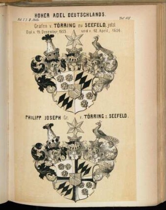 Taf. 108. Grafen v. Törring zu Seefeld - Philipp Joseph Gr. v. Törring z. Seefeld.