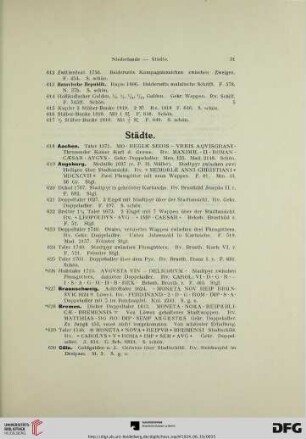 Städte (Nr. 618-722)