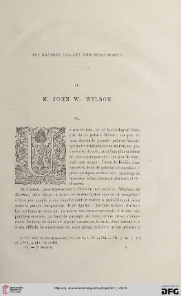 2. Pér. 9.1874: M. John W. Wilson, 4 : les grandes collections étrangères II