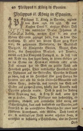 [12.] Philippus II. König in Spanien.
