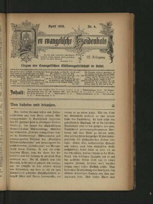April 1919. Nr. 4.