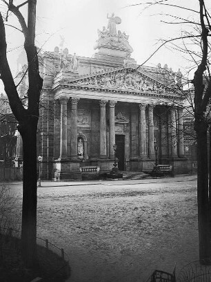 Dresden-Altstadt. Ausstellungsgebäude des Sächsischen Kunstvereins (1887-1894; K. Lipsius). Eingangsseite (von der Brühlschen Terrasse)