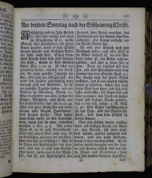 Am dritten Sonntag nach der Erscheinung Christi. - Am fünften Sonntag nach der Erscheinung Christi.