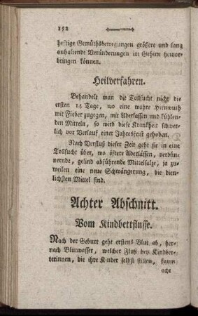 Achter Abschnitt. Vom Kindbettflusse.