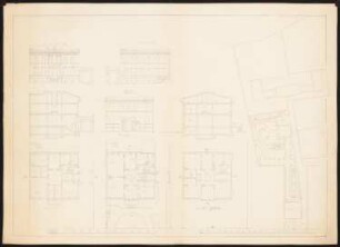 Wohnhaus David, Berlin: Lageplan, Ansichten, Schnitte und Grundrisse