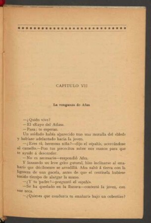 Capítulo VII - La venganza de Afza