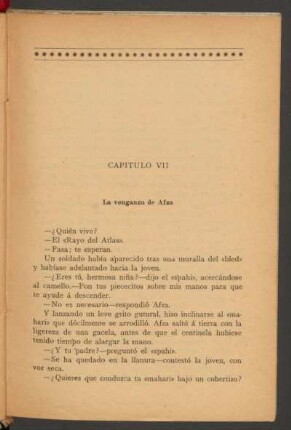 Capítulo VII - La venganza de Afza