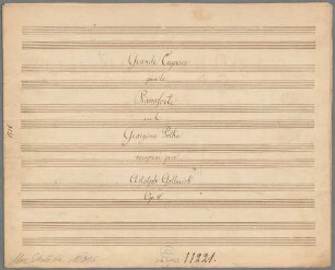 Grande Caprice, Klavier, op. 11. - BSB Mus.Schott.Ha 12016