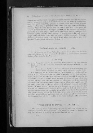 Verhandlungen zu London. - 1375.