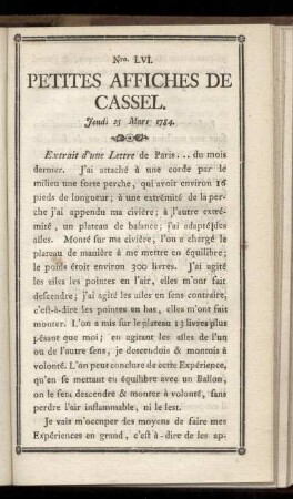 No LVI (Jeudi 25 Mars 1784)