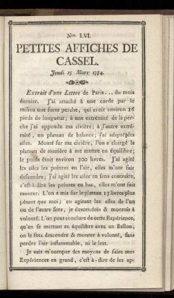 No LVI (Jeudi 25 Mars 1784)
