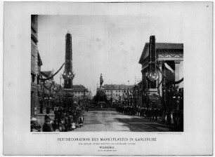 Strieder, Wilhelm. Festdekoration des Marktplatzes