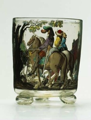 Becher mit ziehenden Zigeunern