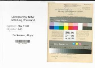 Entnazifizierung Aloys Beckmann , geb. 28.01.1903 (Polizist)