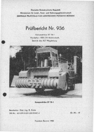 Kompostfräse KF 78-1