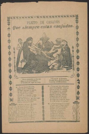 Pleito de casados que siempre están enojados