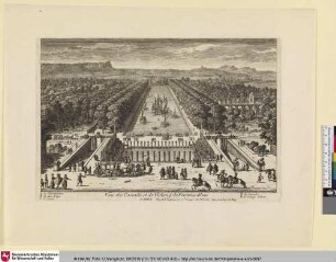 Veuë des Cascades et de l'Estang de Fontaine-bleau