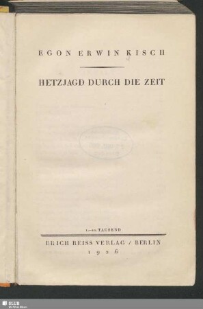 Hetzjagd durch die Zeit