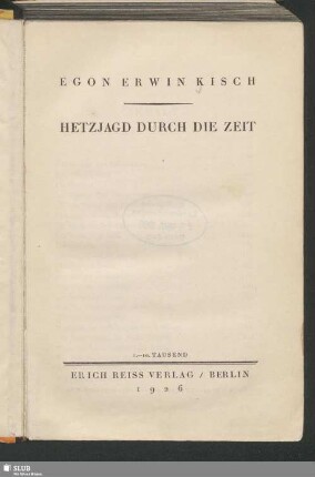Hetzjagd durch die Zeit