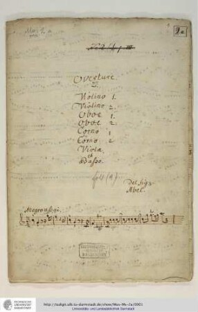 Overtures in C-Dur