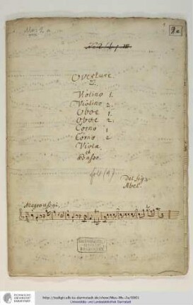 Overtures in C-Dur