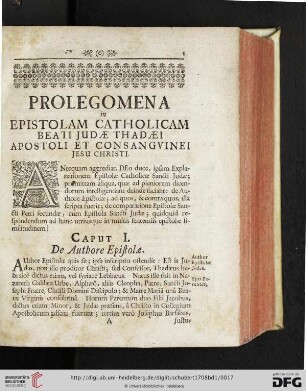 Prolegomena