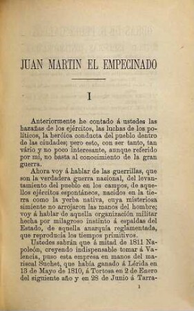 Episodios nacionales, 1,9. Juan Martin el Empecinado
