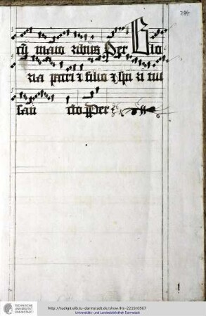 Das Ganze endet: ... Gloria patri et filio et spiritui / sancto. Per.